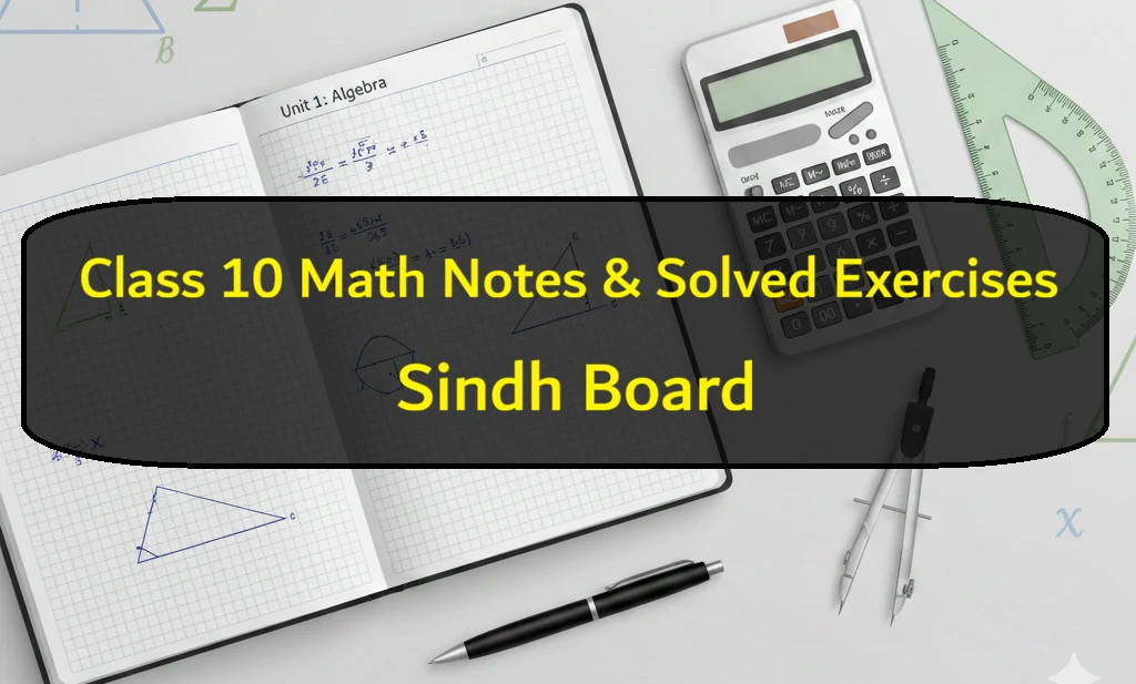 Sindh Board 10 class math notes 1 Sindh Board 10 Class Math Notes