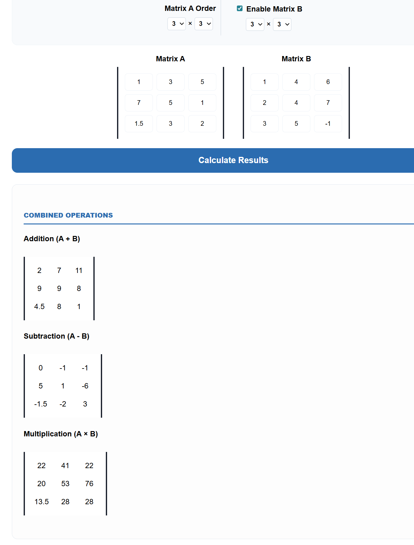 Matrix Calculator Find Determinant, Inverse & Adjoint Online