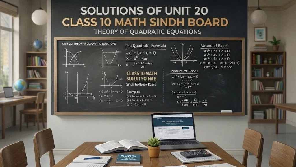 Solutions of Unit 20 Class 10 Math Sindh Board 1 Solutions of unit 20 Class 10 Math Sindh Board