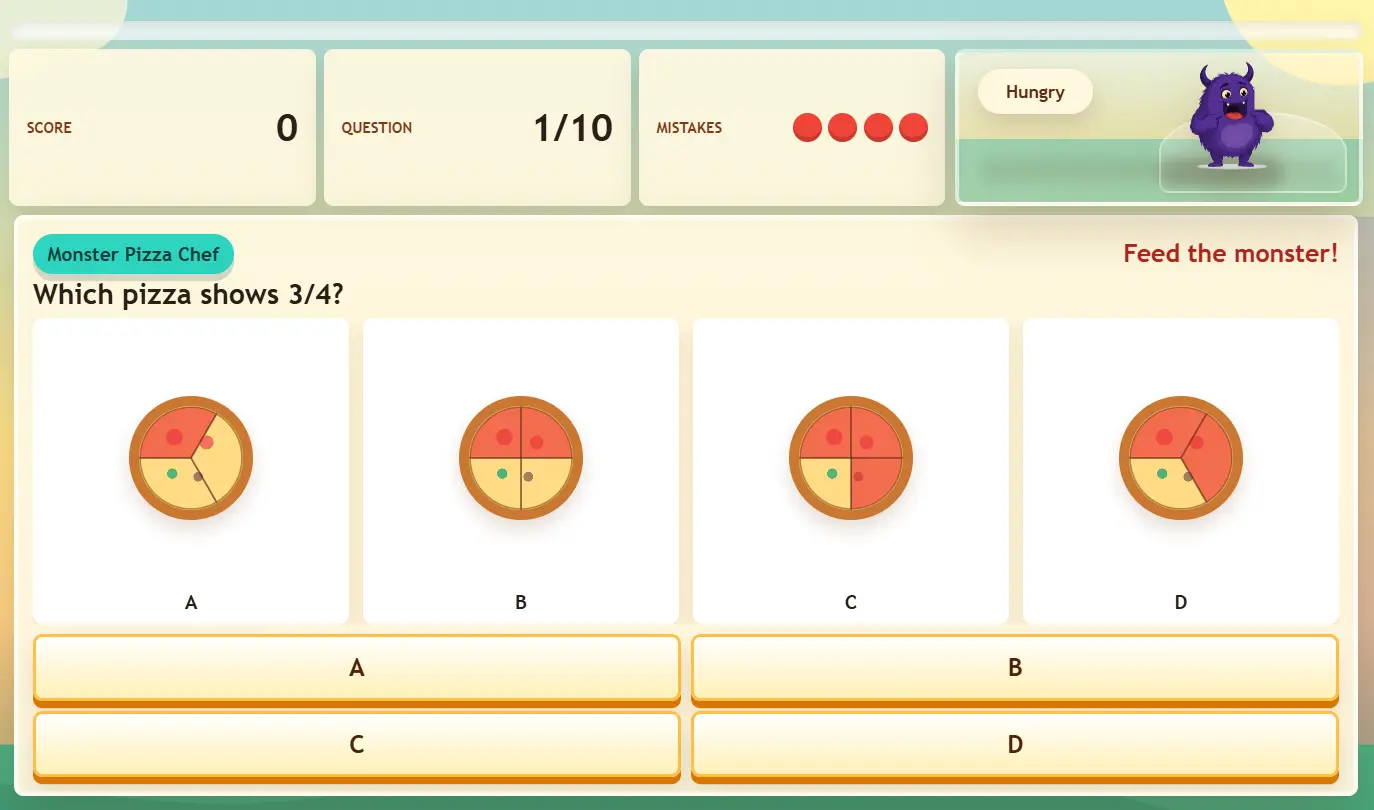 Feed the Hungry Monster Gameplay Screenshot