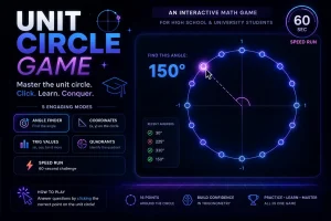 Free Math Notes, Calculators and Interactive Math Games 1 Unit Circle Game