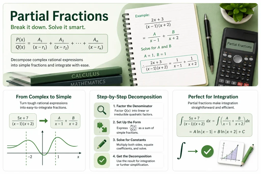 Partial Fractions Calculator with Steps 1 Partial Fractions Calculator how to decompose a partial fraction