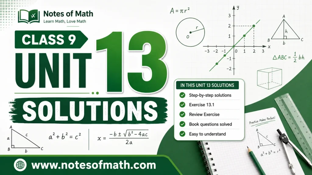 Unit 13 Class 9 Math Solutions – Probability 1 Unit 13 Class 9 Math Solutions