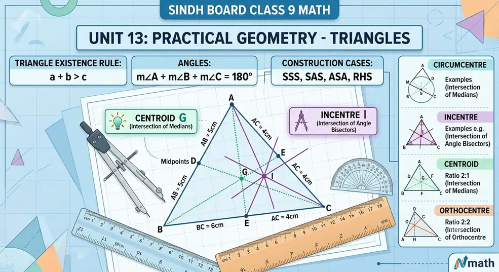 Unit 13 Class 9 Math Solutions Sindh Board Practical Geometry Triangles 1 Unit 13 Class 9 Math Solutions Sindh Board