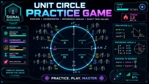 Free Math Notes, Calculators and Interactive Math Games 2 Unit Circle Trainer